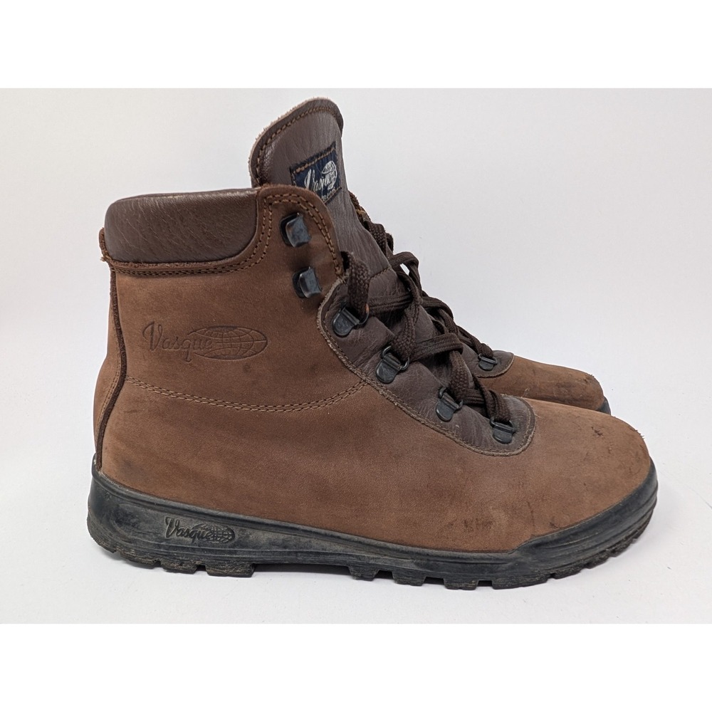 Vasque Skywalk Boots Womens 9.5 M Hiking Walking Brown Leather Made Italy 7563